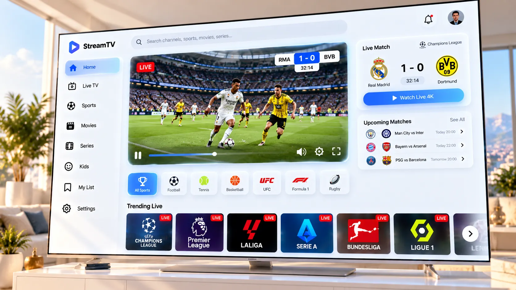 Analyse eines IPTV-Erfahrungsberichts auf einem Laptop mit Bewertungskriterien und Echtheits-Prüfung